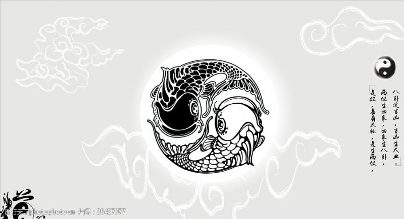 太极阴阳鱼图片素材