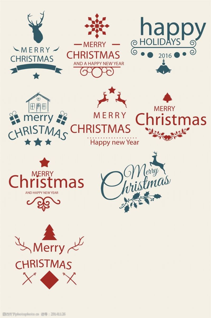 英文字体元素图片素材