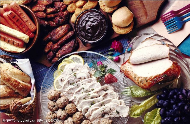 烧烤面包图片素材