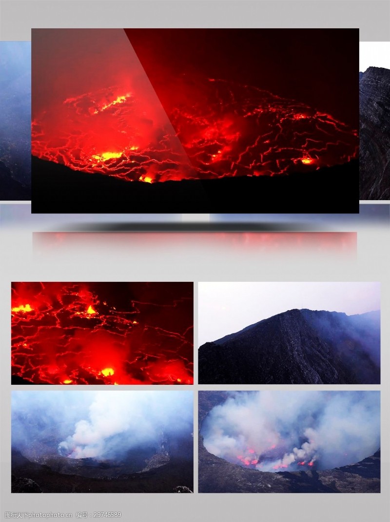 尼拉贡戈火山图片素材