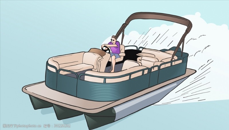 浮筒船图片素材