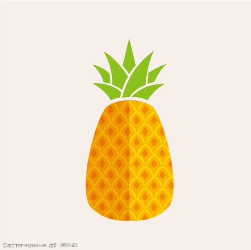 菠菜卡通菠萝