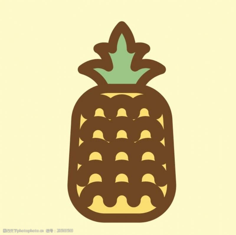 菠菜卡通菠萝