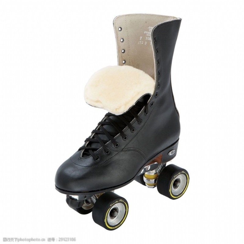 滑冰鞋黑色深筒溜冰鞋免抠png透明素材