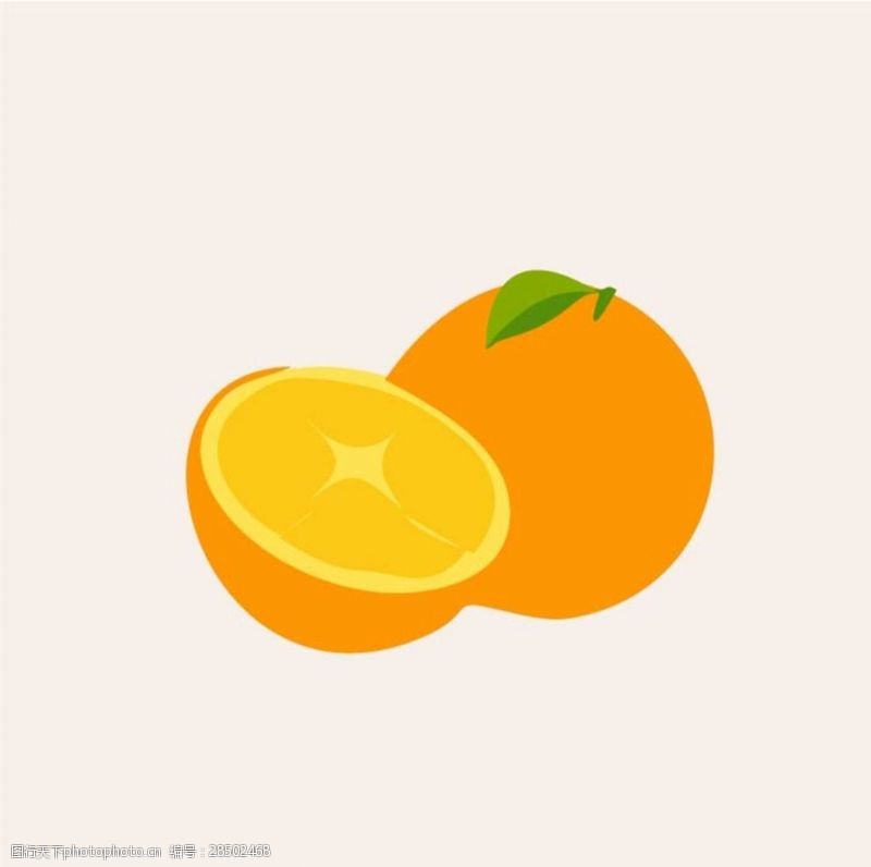 插画本子卡通橙子