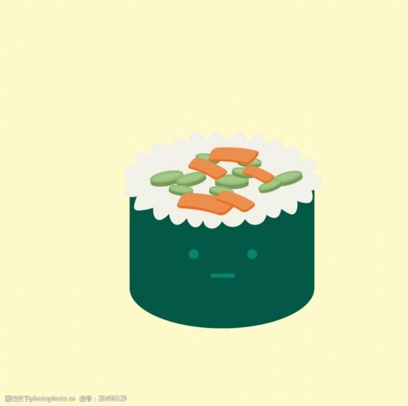 日本美食卡通寿司