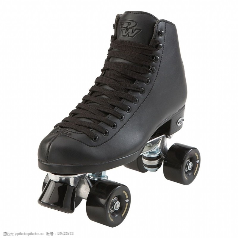 滑冰鞋酷黑溜冰鞋免抠png透明素材