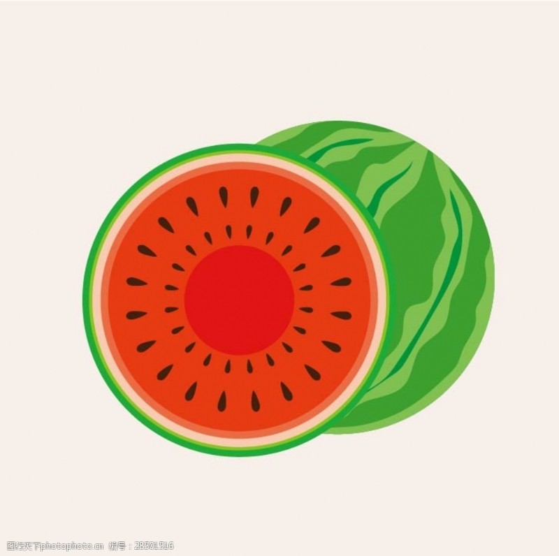 水果蔬菜图标美食卡通西瓜