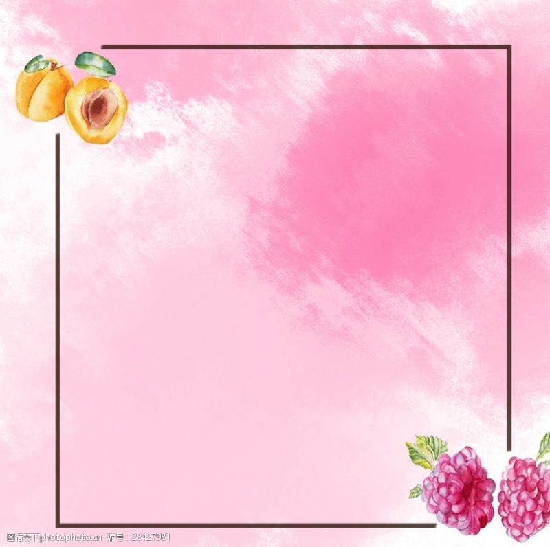 水果树模板下载淘宝粉色水果直通车背景