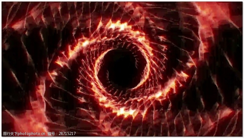 动态视频素材螺旋红色火焰视频素材
