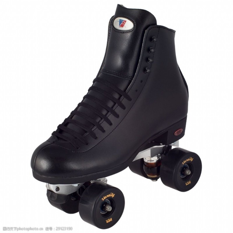 滑冰鞋一只黑色溜冰鞋免抠png透明素材