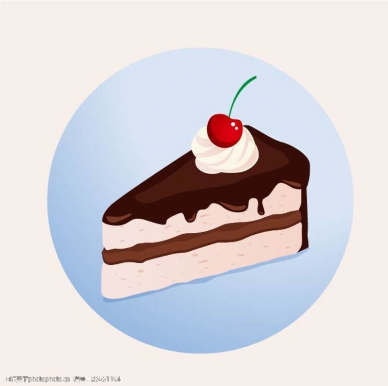 食物图标卡通蛋糕面包