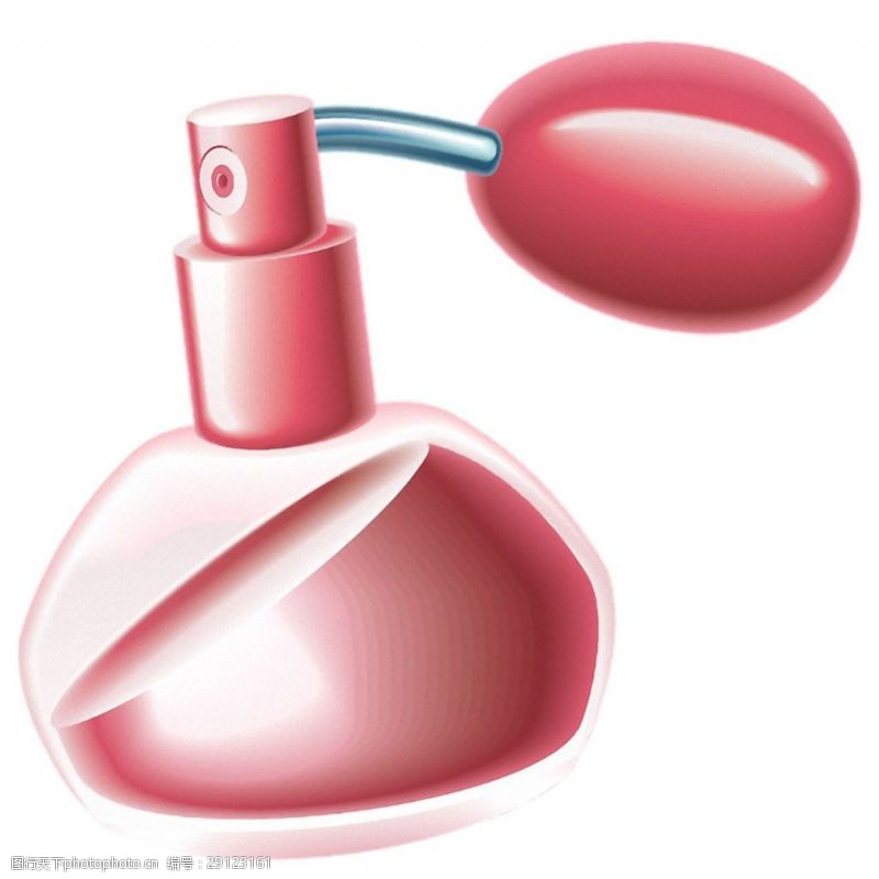 女士香水创意粉红色香水免抠png透明素材