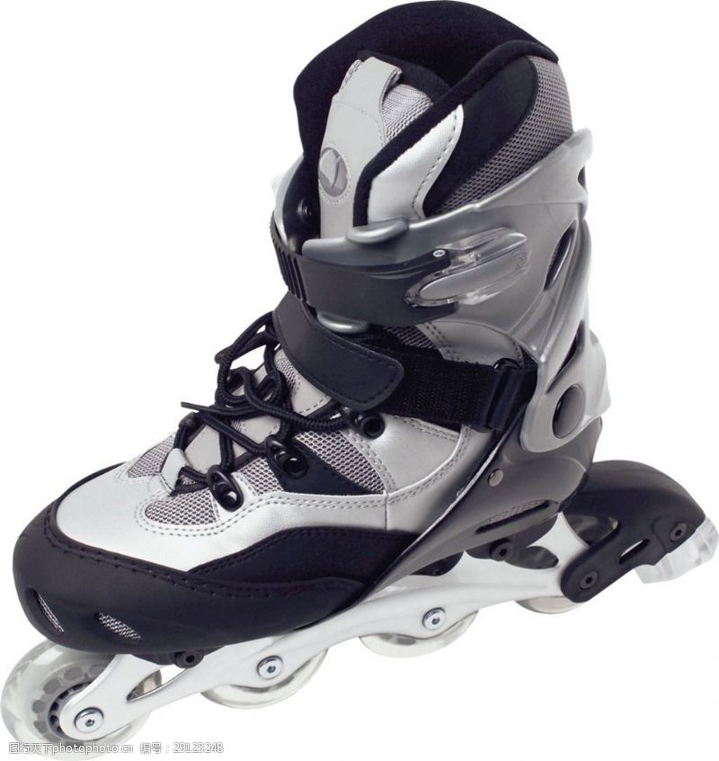 滑冰鞋黑白色溜冰鞋免抠png透明素材