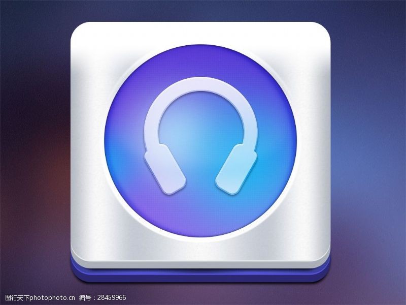耳机图标网页UI音乐耳机icon图标设计