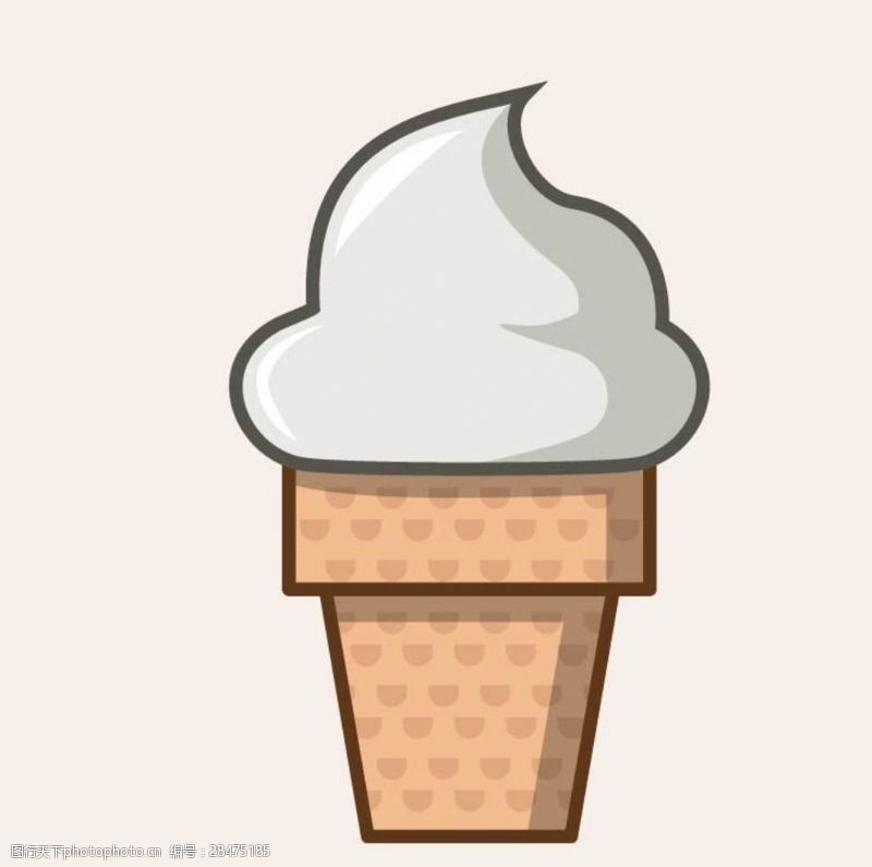 冰淇淋插画卡通冰淇淋