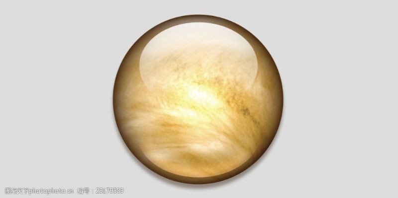 金星效果图形玻璃效果金星免抠psd透明素材