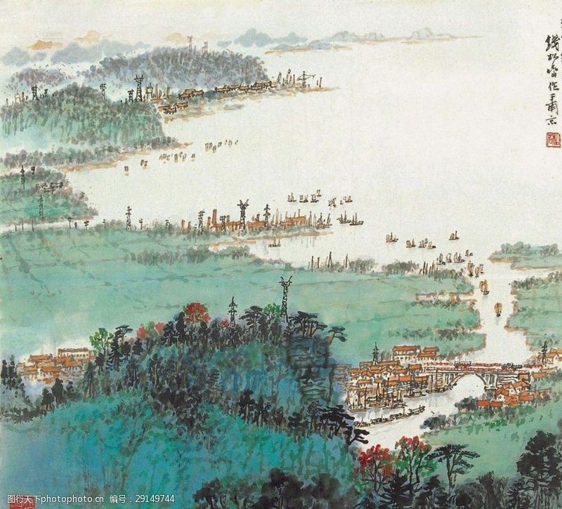 国画钱松岩图片免费下载_国画钱松岩素材_国画钱松岩模板-图行天下素材网 