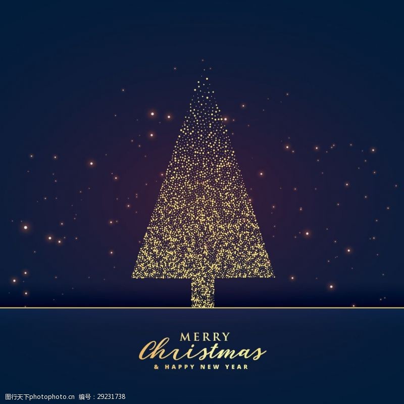 发光圣诞树创意圣诞树设计与闪闪发光的背景