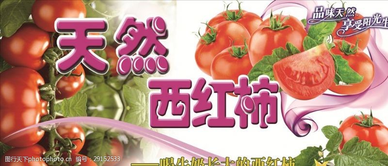 无污染宣传海报天然西红柿