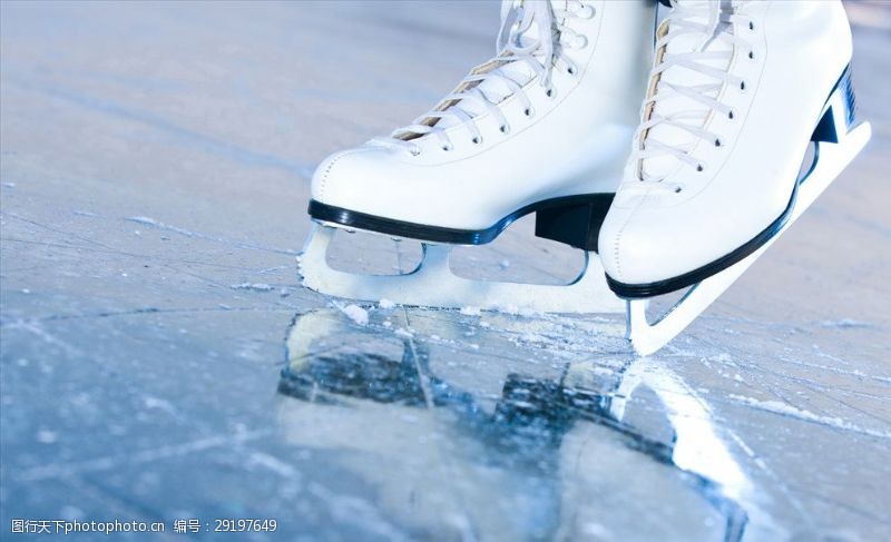 滑雪活动摄影溜冰