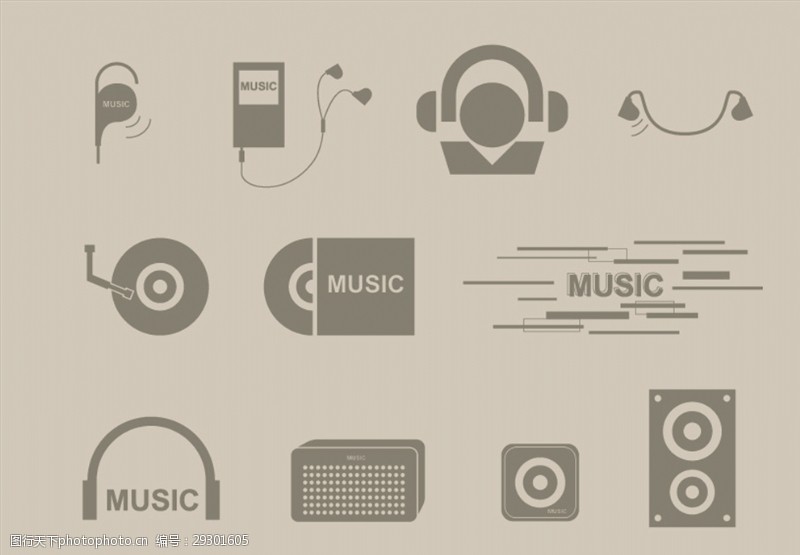 耳机音乐设计元素