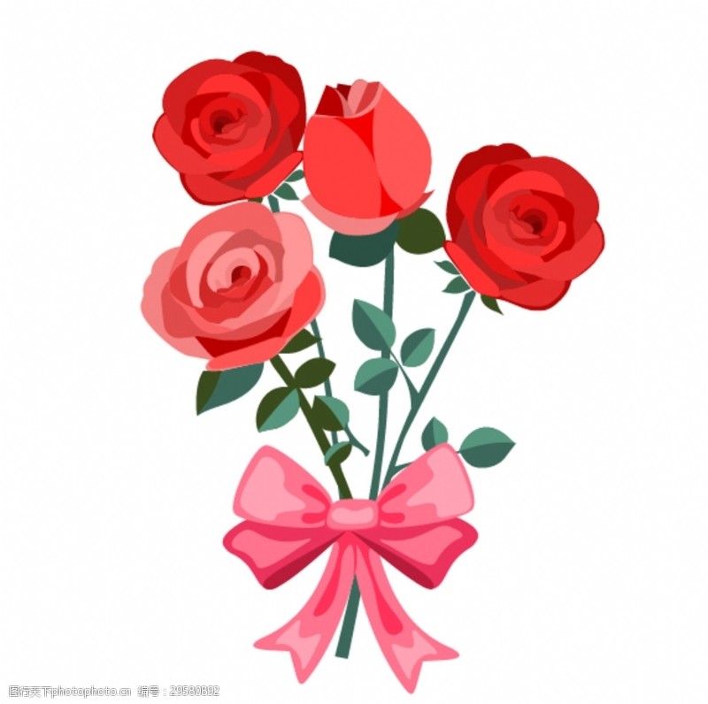 粉色玫瑰花束玫瑰花
