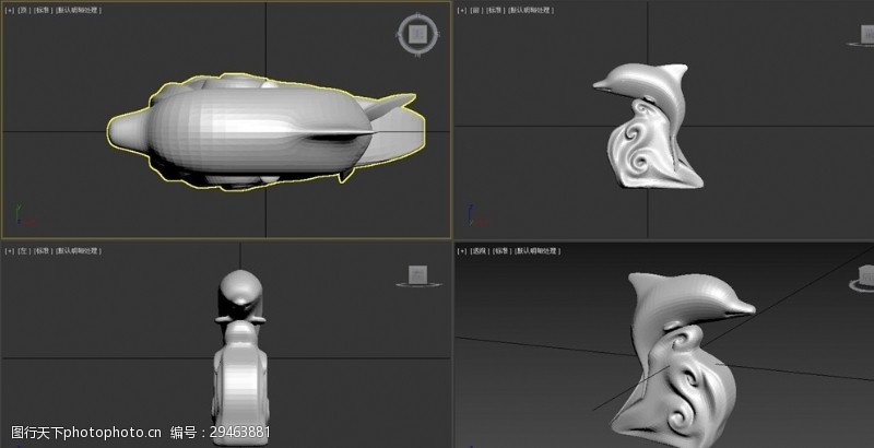 3d打印模型3D模型一个海豚