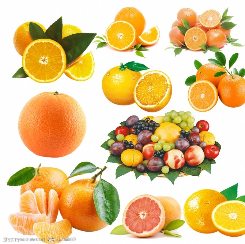 各类水果橙子橘子