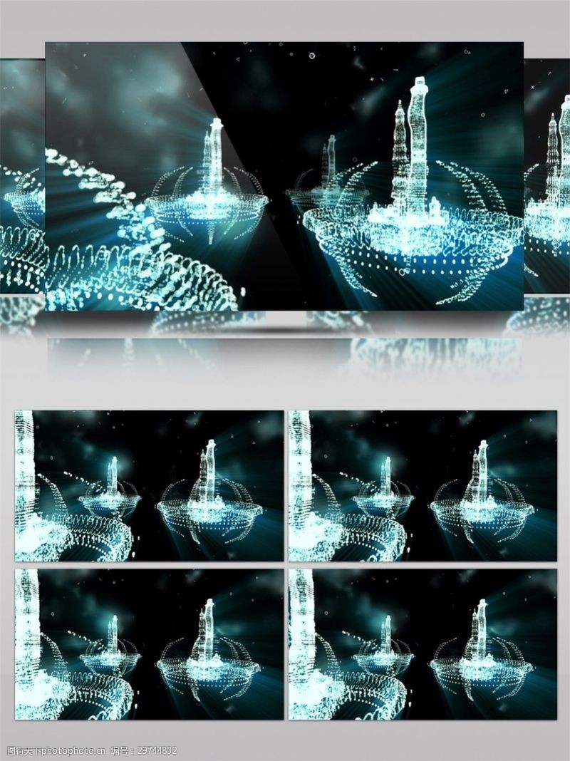 动态壁纸手机壁纸蓝光琉璃飞船动态视频素材