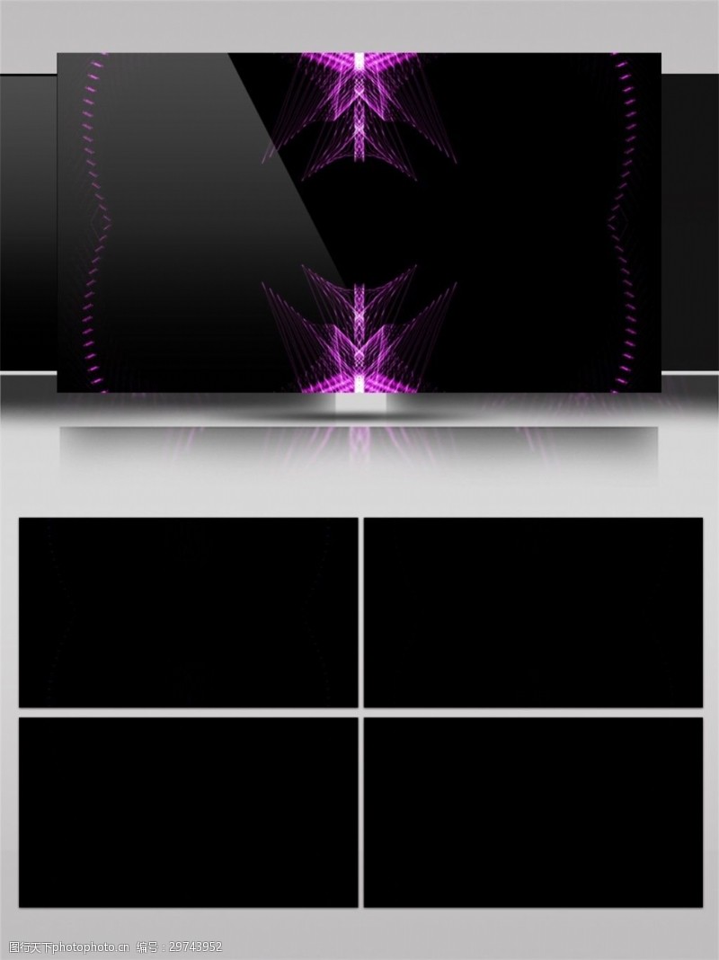 led闪烁灯光紫色炫彩光束动态视频素材