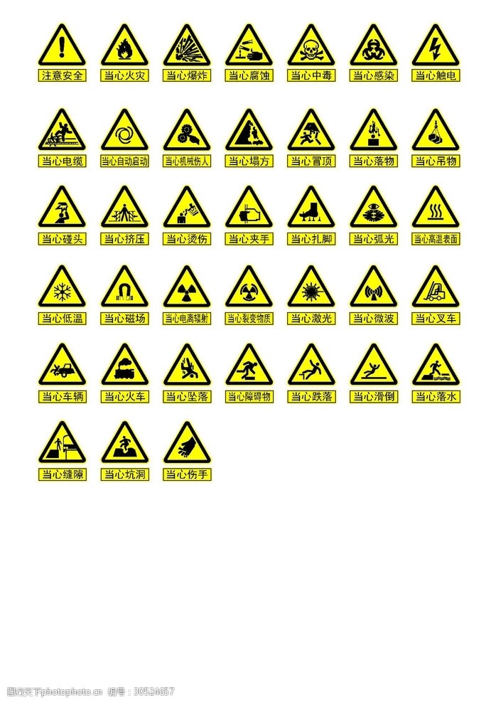 工业警示标识图片免费下载 工业警示标识素材 工业警示标识模板 图行天下素材网