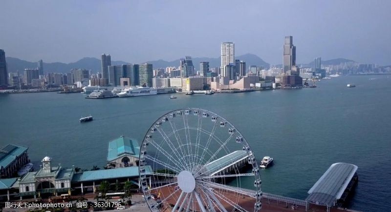 高清视频实拍素材城市高清素材香港航拍