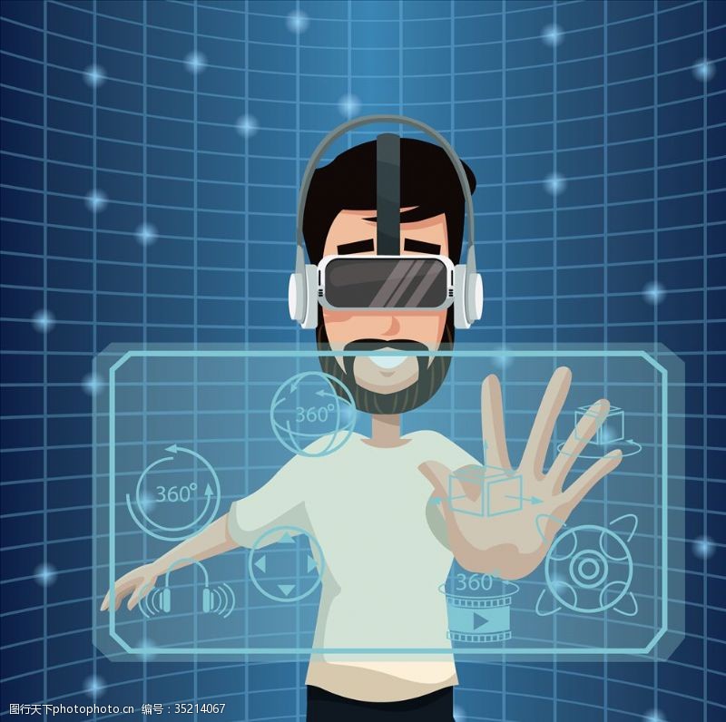 vr宣传海报VR虚拟体验