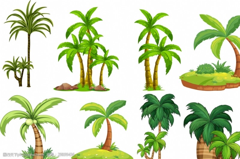 失量图案椰子树