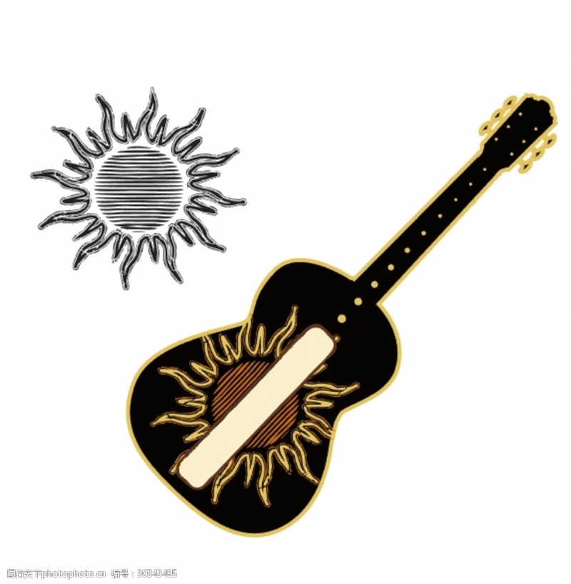 music太阳和吉他