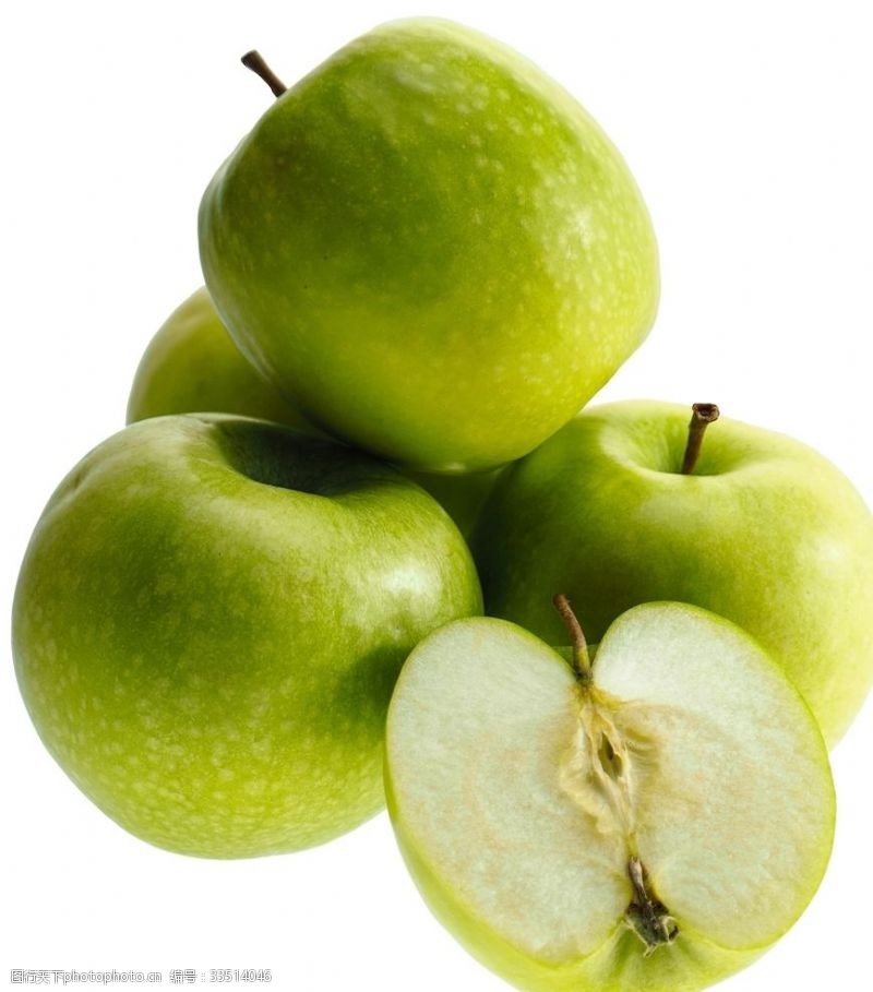绿色蔬菜展架素材青苹果