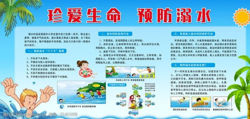 防溺水宣传预防溺水安全宣传栏