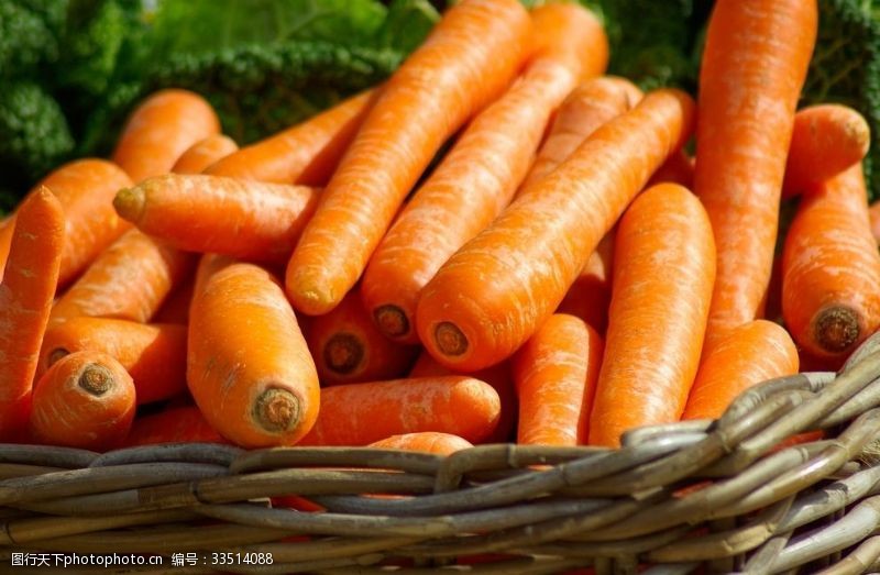 绿色蔬菜展架素材胡萝卜