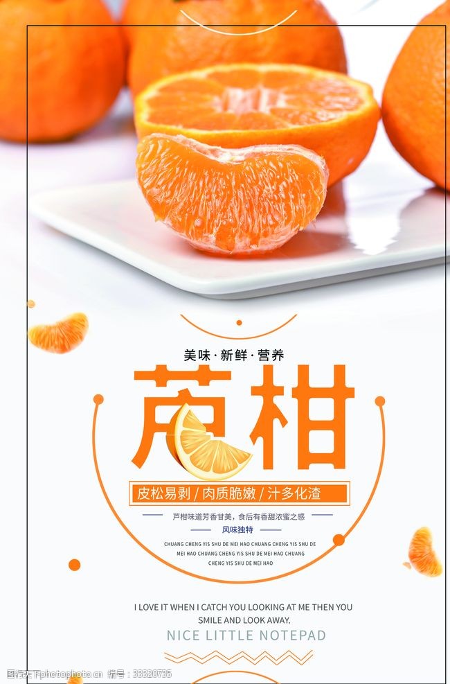 水果广告宣传芦柑