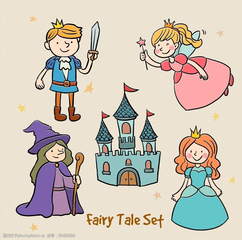 城堡童话插图