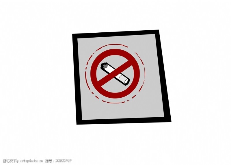 禁止标志禁止吸烟警告牌提示牌
