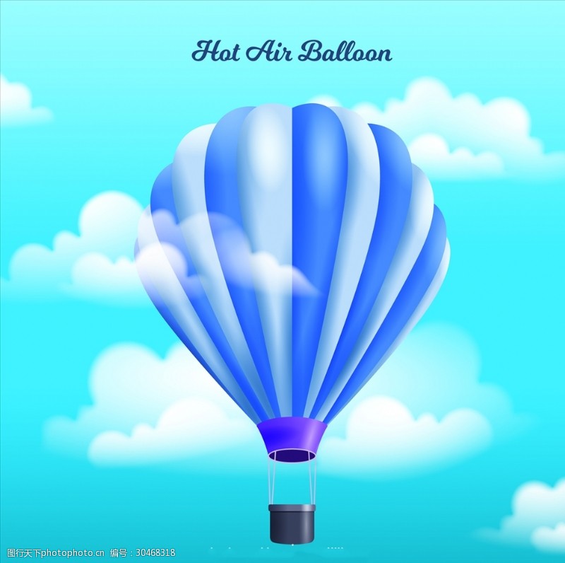五彩热气球热气球