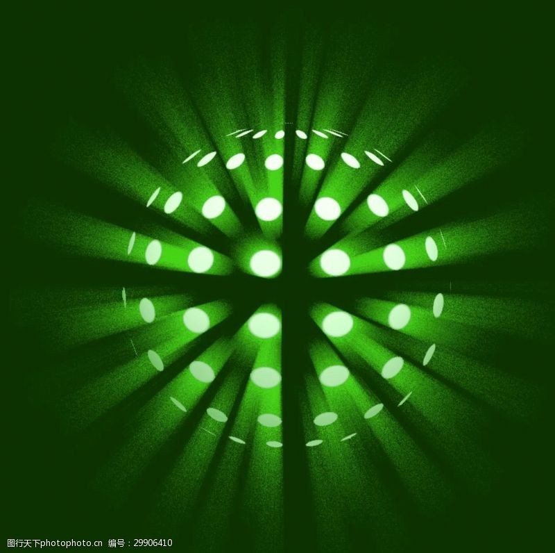 led闪烁灯光綠球灯