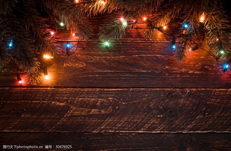 圣诞晚会背景温馨浪漫节日晚会实木纹背景素材