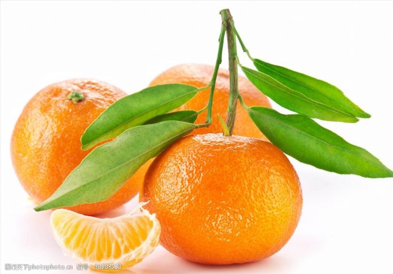 新鲜果汁橙子