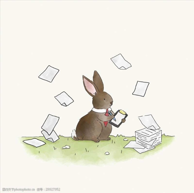 鼹鼠卡通手绘动物矢量文件