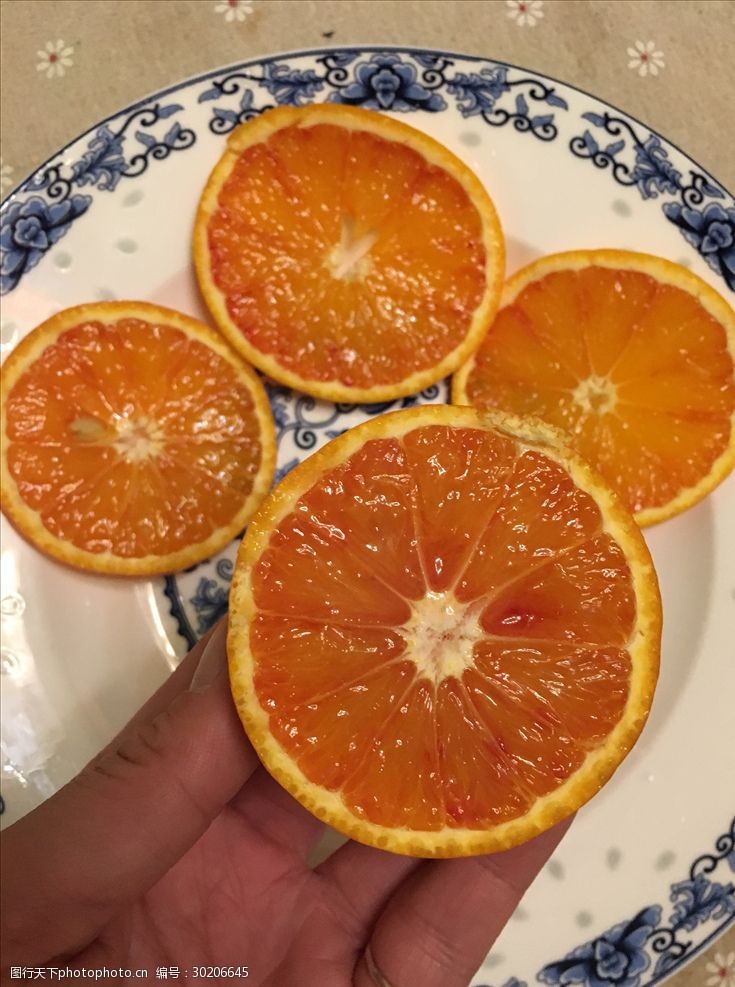 橙子切片素材血橙子塔罗科血橙血橙片
