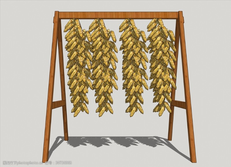 民俗物件玉米架