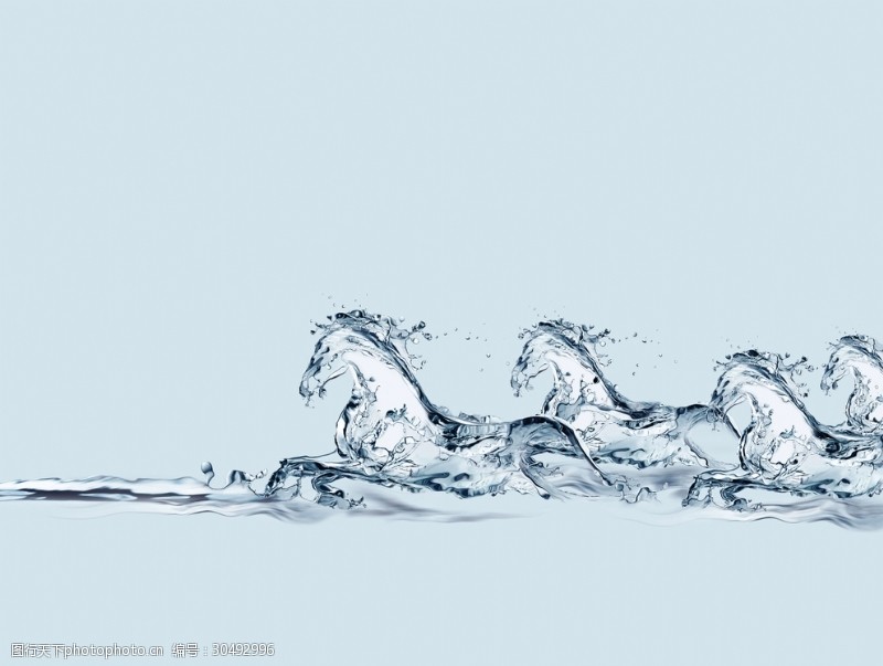 水滴素材现代简约水滴装饰画动物挂画